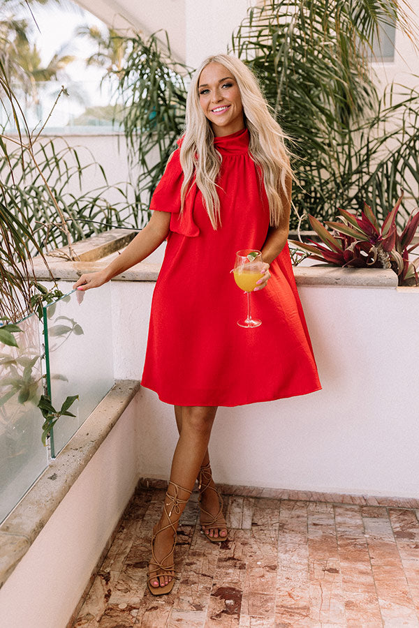shift red dress Friday Night Glam Shift Dress in Red