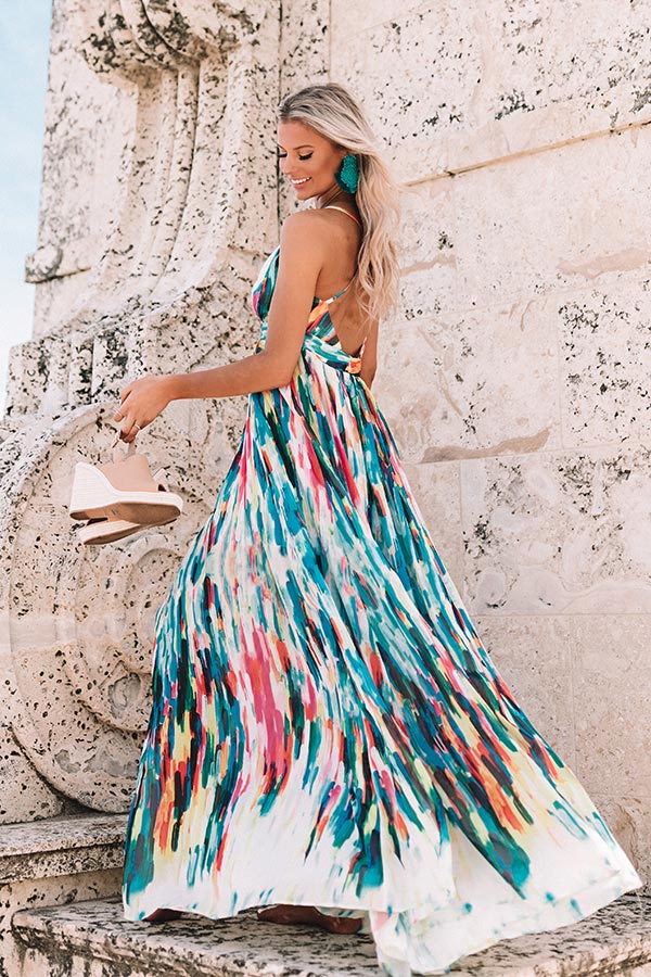 Paris Premier Watercolor Maxi Dress Paris Premier Watercolor Maxi Dress