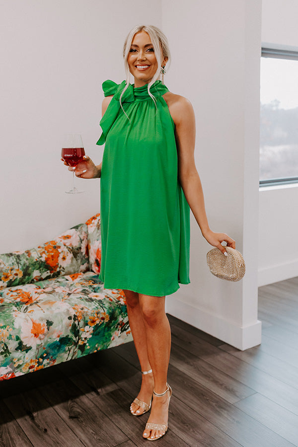 Friday Night Glam Shift Dress in Kelly Green Friday Night Glam Shift Dress in Kelly Green