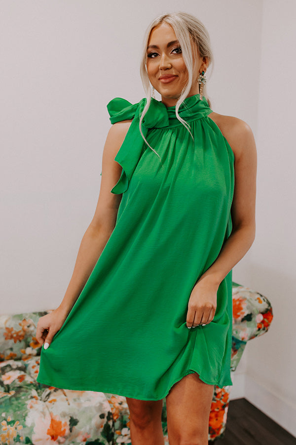 Friday Night Glam Shift Dress in Kelly Green Friday Night Glam Shift Dress in Kelly Green