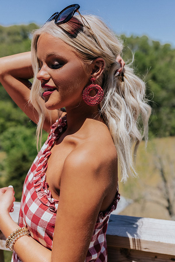 West Palm Beach Earrings In Red