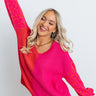 Candy Crush Color Block Sweater in Pink Image - 1