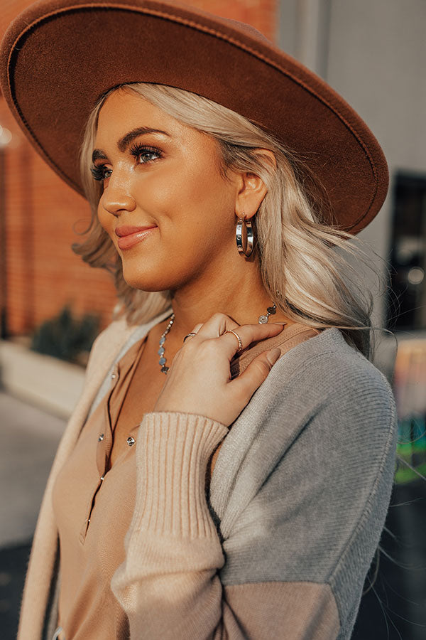 Take Me To Versailles Small Hoop Earrings In Silver