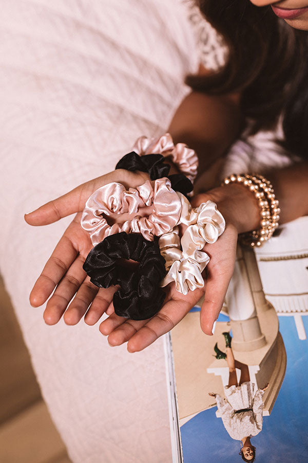 Satin Sleep Scrunchies in Assorted Colors