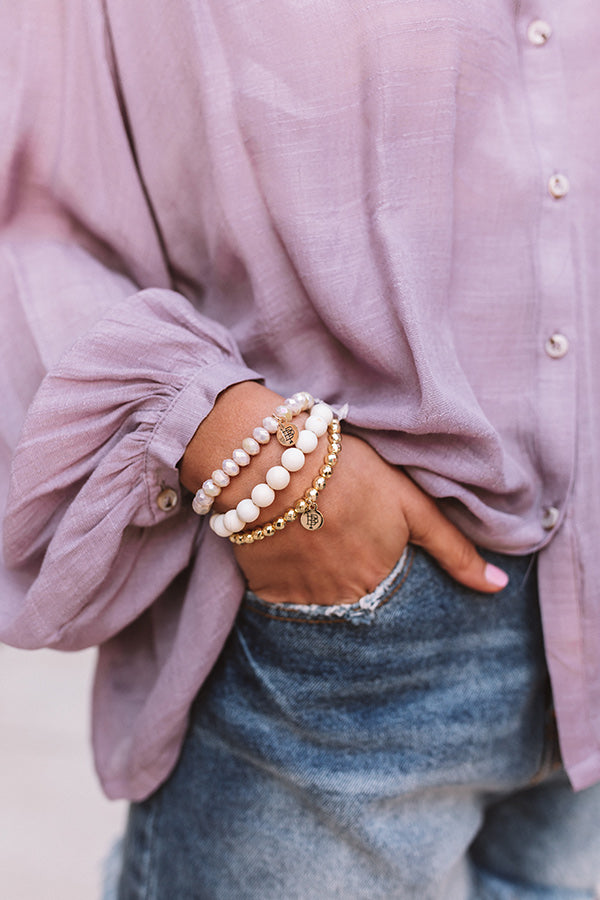 The Kinsie Stretchy Stack Bracelet Set