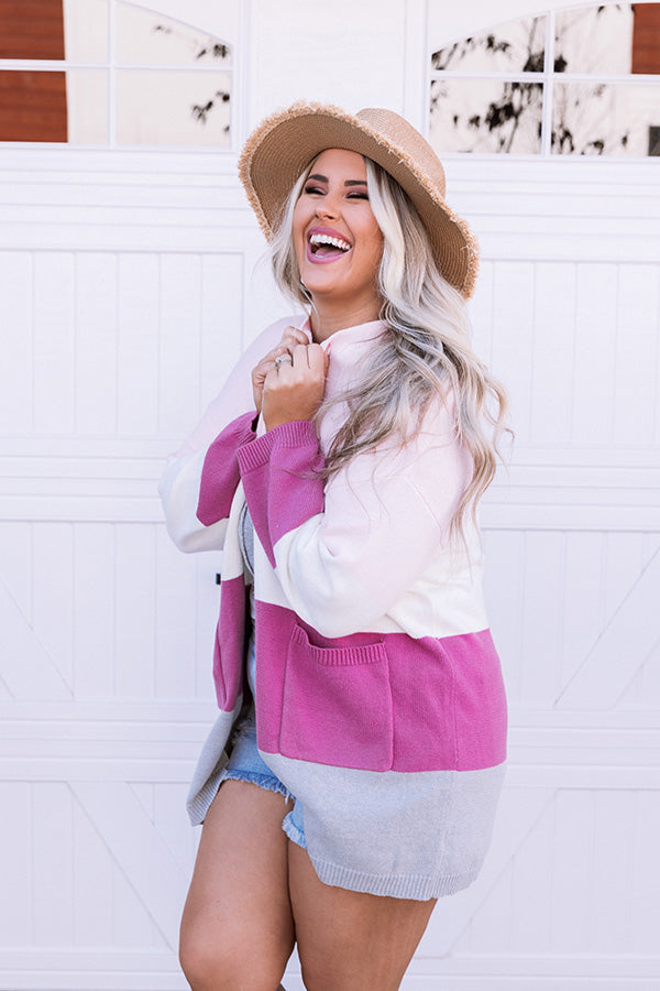 Favorite Of All Colorblock Cardigan  Curves Image - 1