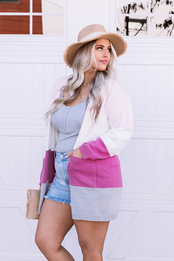 Favorite Of All Colorblock Cardigan  Curves Image - 3