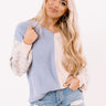 Candy Crush Color Block Sweater In Sky Blue Image - 1