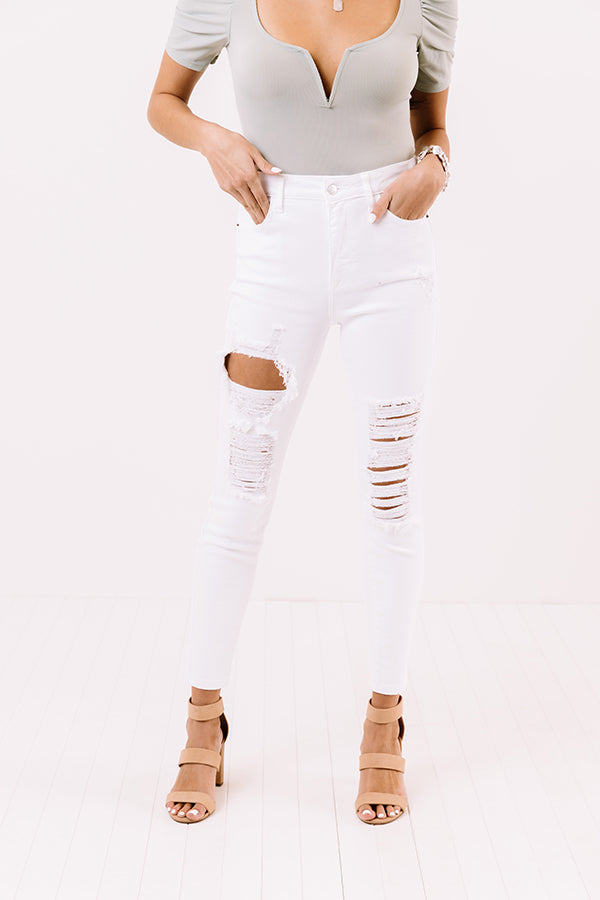 The Nyma High Waist Distressed Skinny