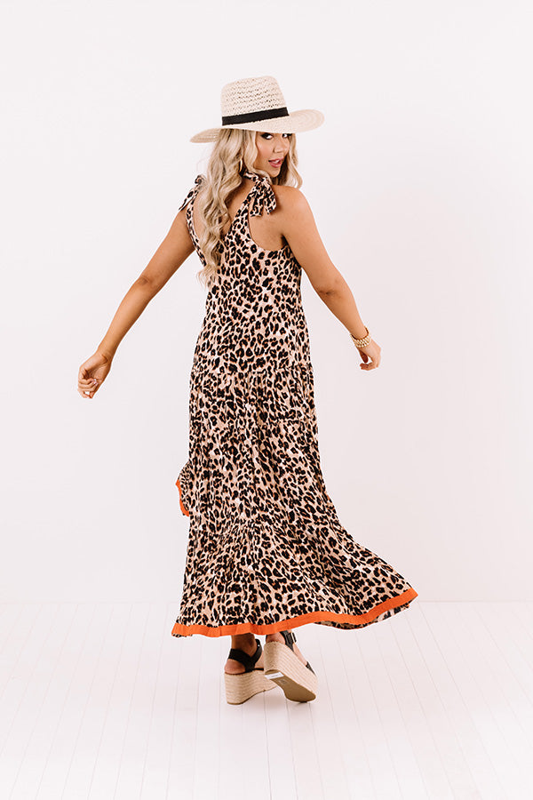 Lovely Lady Leopard Maxi Dress