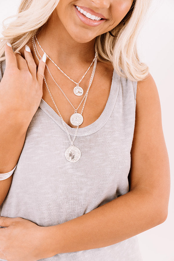 Oxford Weekend Layered Necklace In Silver