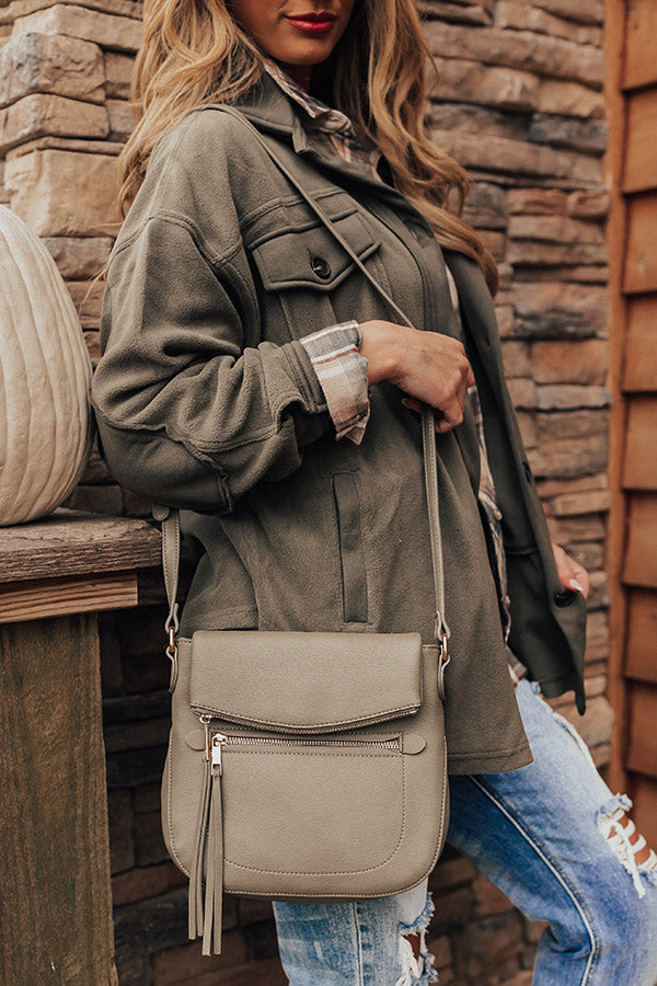 Just For You Crossbody In Sage