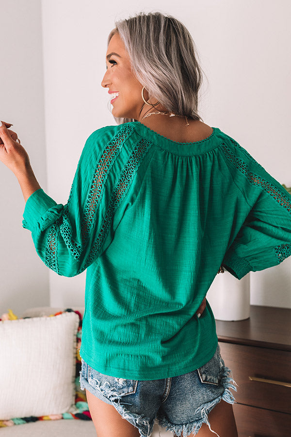 Emerald Green Crochet Bralette