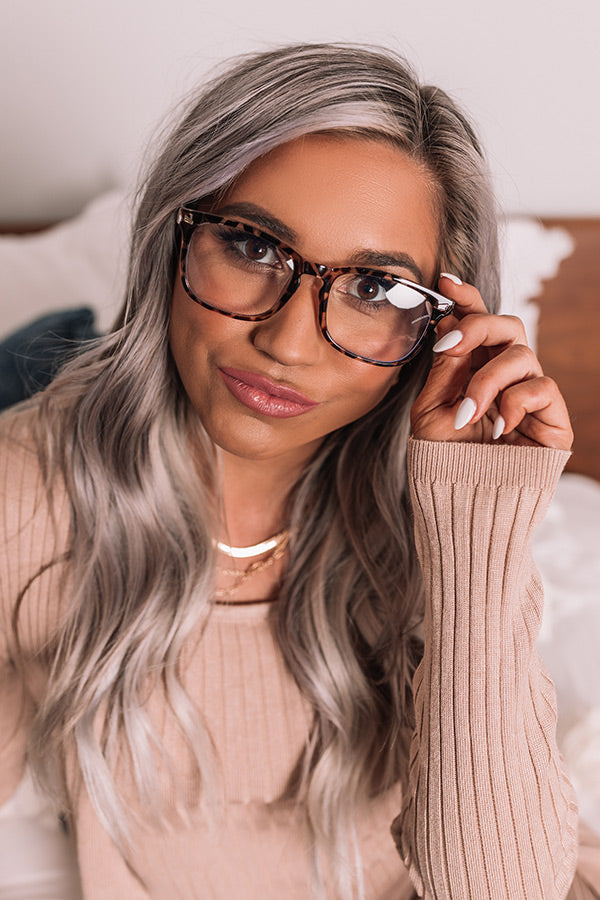 Easy To Love Blue Light Blocking Eyeglasses In Leopard Print