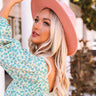 Chic Forever Felt Fedora In Pink Image - 1