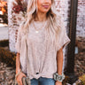 Across The Room Knit Top In Warm Taupe Image - 1