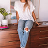 Across The Room Knit Top In White Image - 1