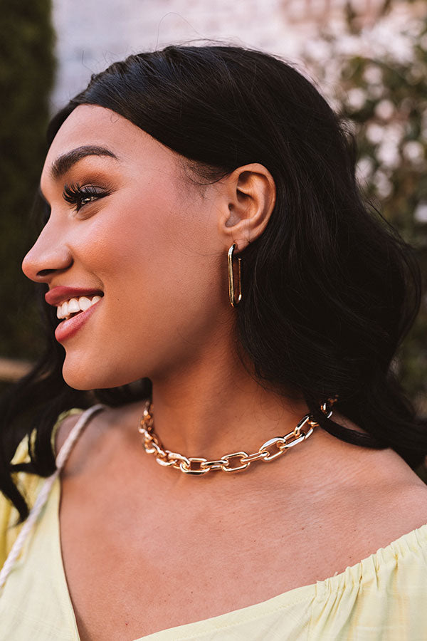 Latte Afternoon Earrings In Gold