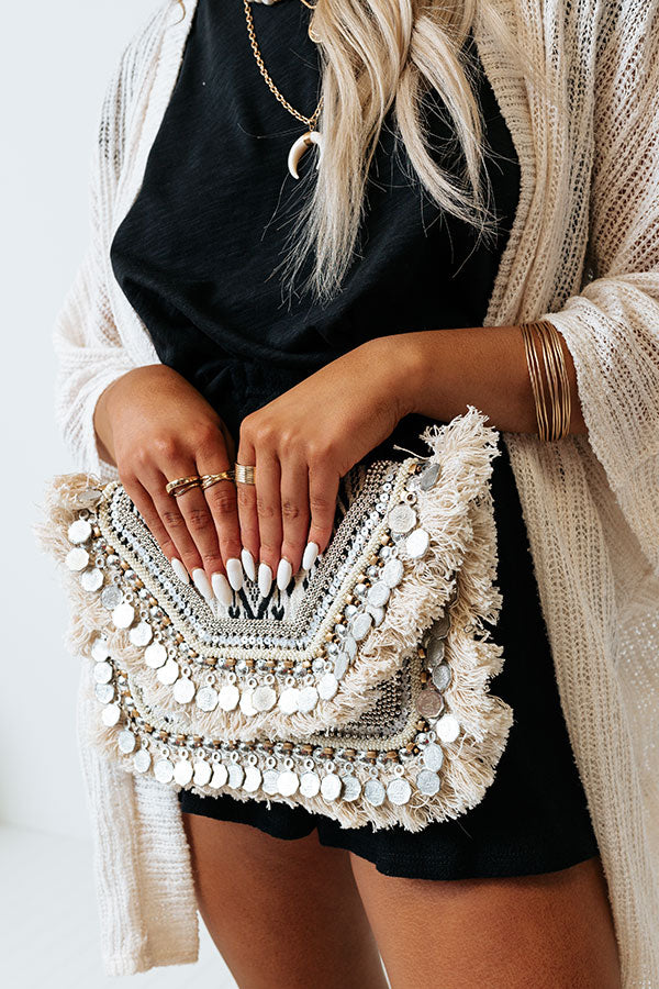 Attempt To Charm Embellished Crossbody