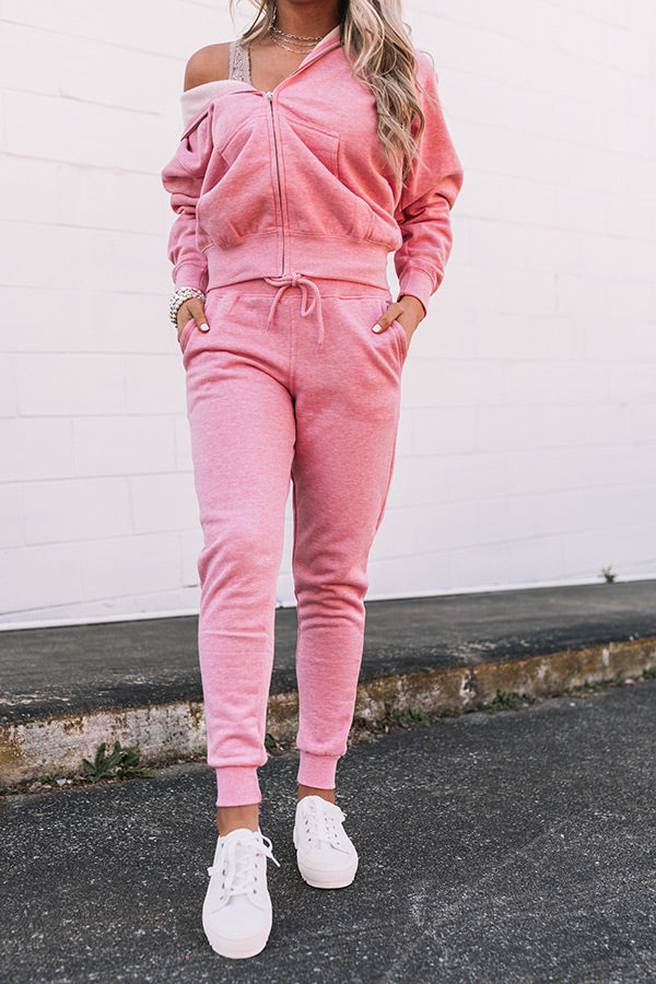 Count On You Joggers In Pink