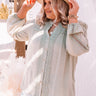 Keep It Cordial Button Up Top In Pear Curves Image - 1