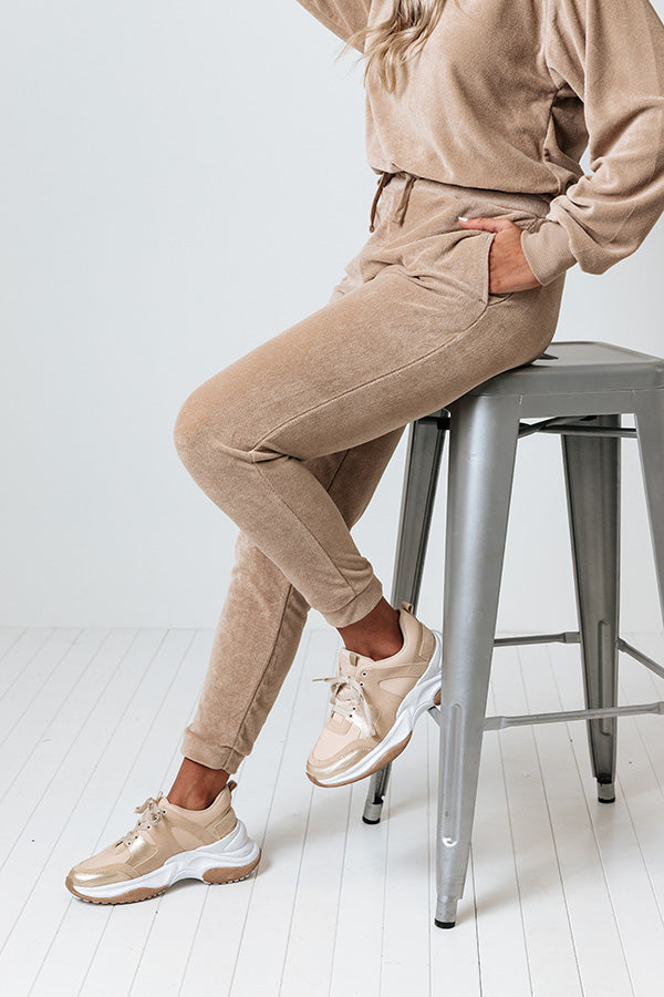 Dreamy Dear Terry Cloth Joggers