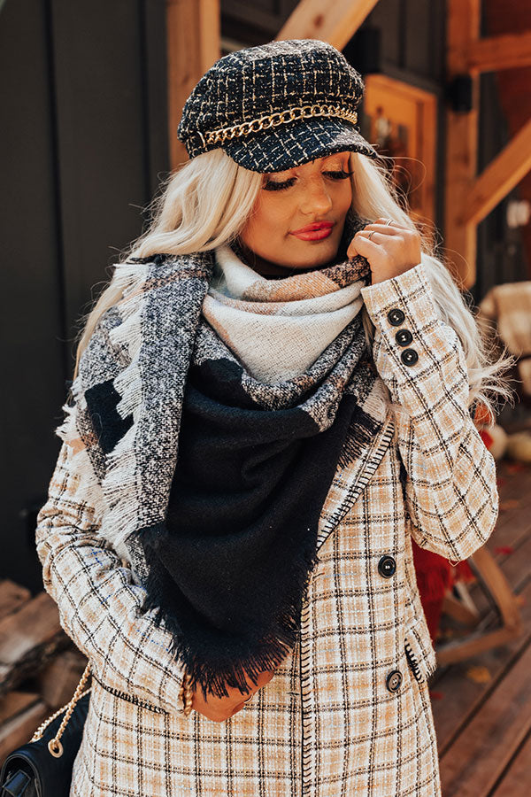 Brooklyn Bridge Blanket Scarf in Ivory