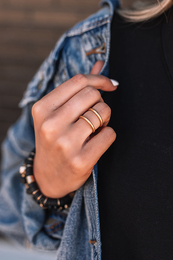 Kendra Scott Mikki Open Ring In Vintage Gold Image - 1