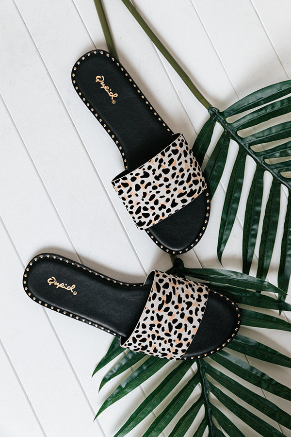 Qupid cheetah sandals online