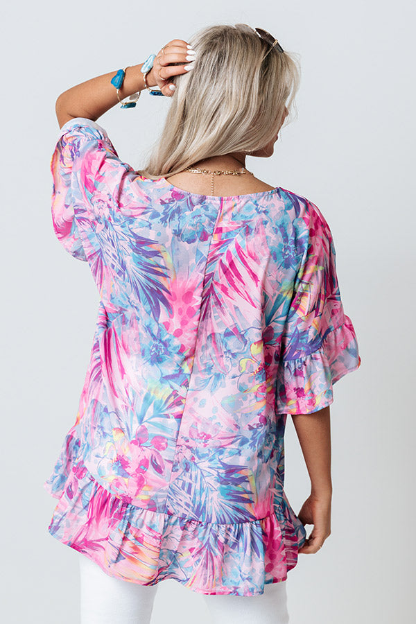 Tropic Oasis Shift Top