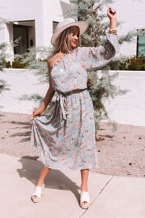 Summertime Romance Floral Midi Dress