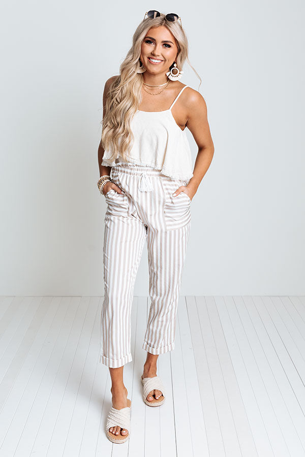 See You Soon Stripe Pants