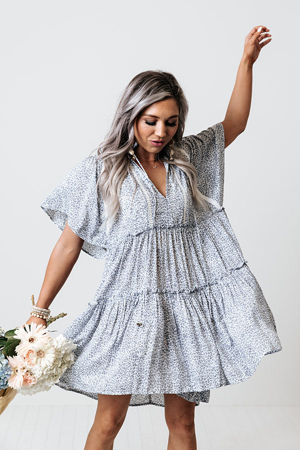 Lovely Whisper Leopard Shift Dress