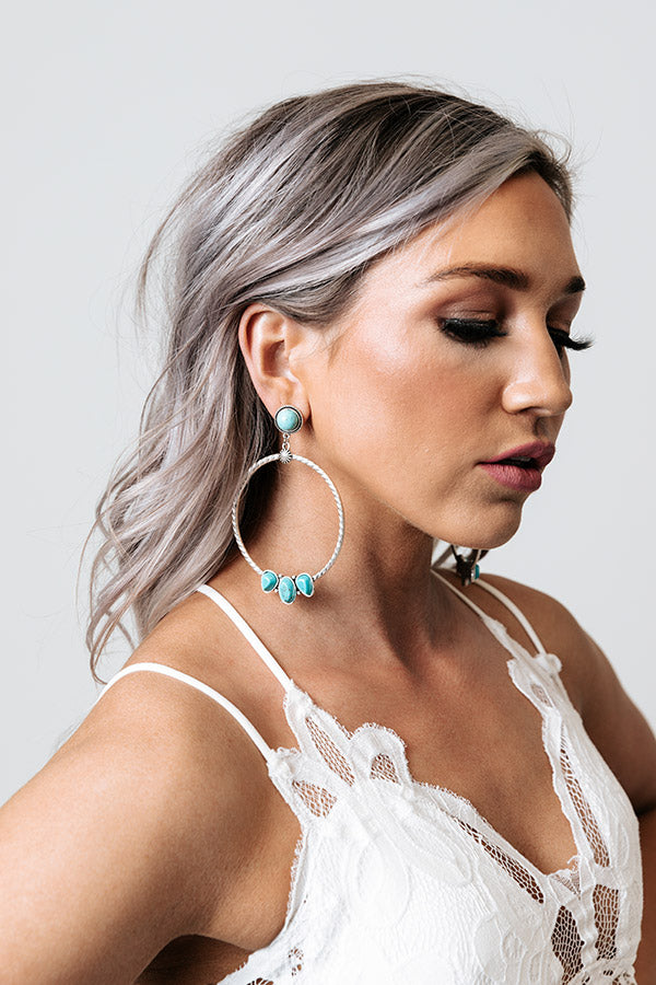 Lovely Day Turquoise Earrings