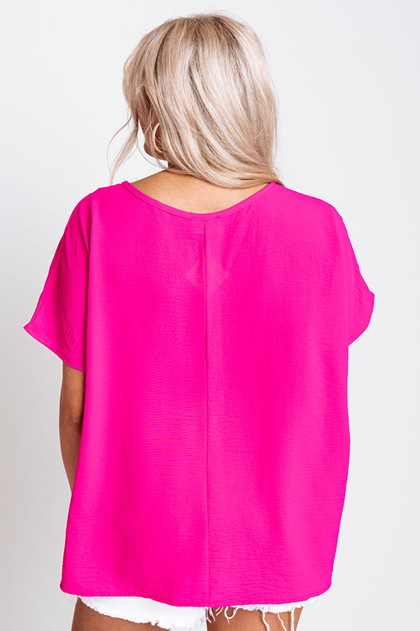 Easy Come, Easy Go Shift Top in Hot Pink • Impressions Online Boutique
