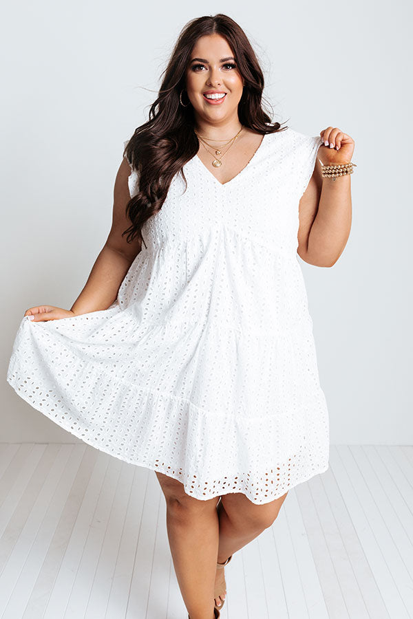 Innocent Crush Eyelet Babydoll Dress in White Curves Impressions Online Boutique Innocent Crush Eyelet Babydoll Dress in White Curves Impressions Online Boutique