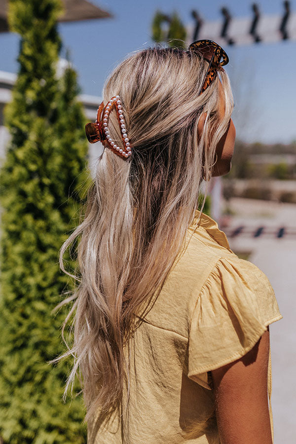 Completely In Love Hair Claw In Maple