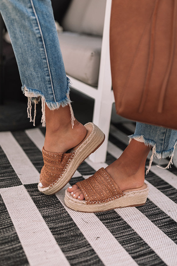 The Fiera Woven Espadrille In Tan