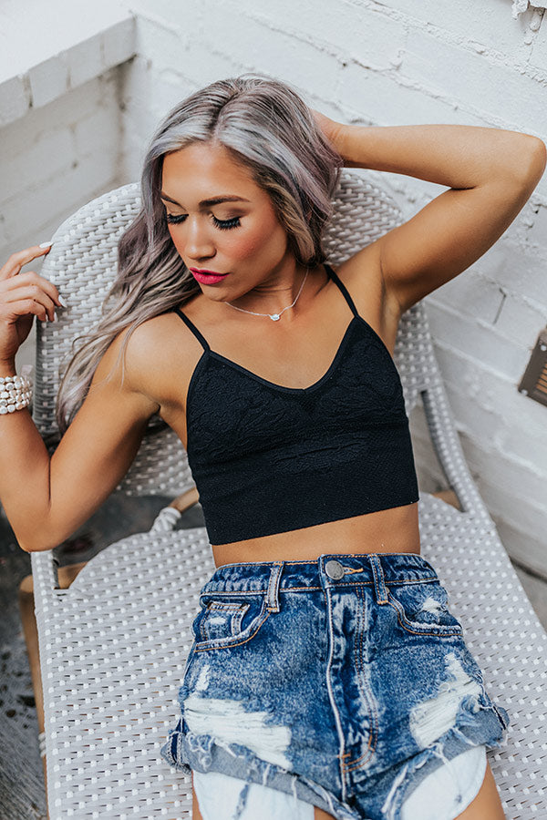 Sophisticated Chic Bralette In Black