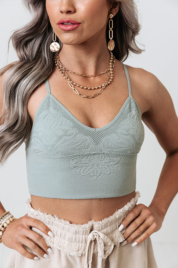 Sophisticated Chic Bralette In Pear