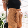 Sol De Chic Polka Dot Shorts In Orange Image - 1