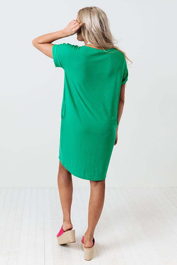 Hyde Park T-Shirt Dress In Green Hyde Park T-Shirt Dress In Green