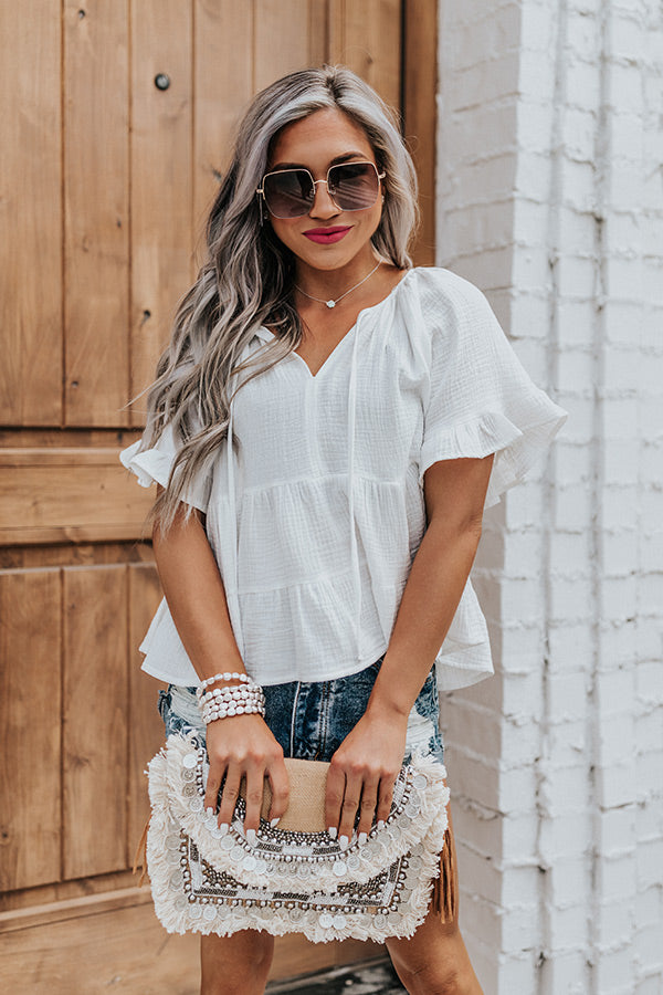 Loving You Well Shift Top In White