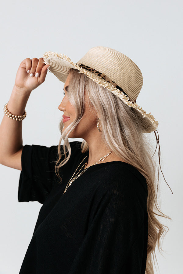 Toasted Coconut Woven Hat In Ivory