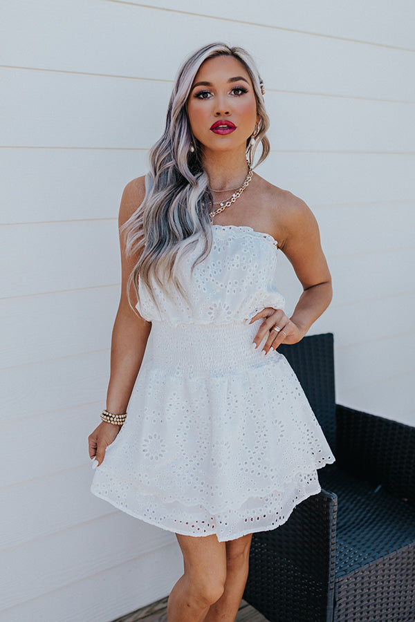 Chasing The Coastline Eyelet Dress