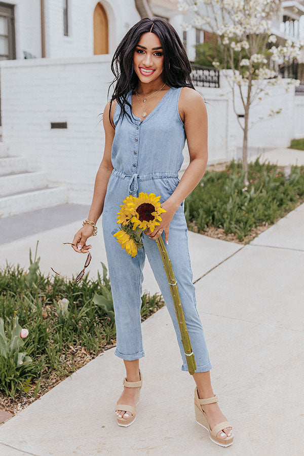 In A Dream Chambray Jumpsuit