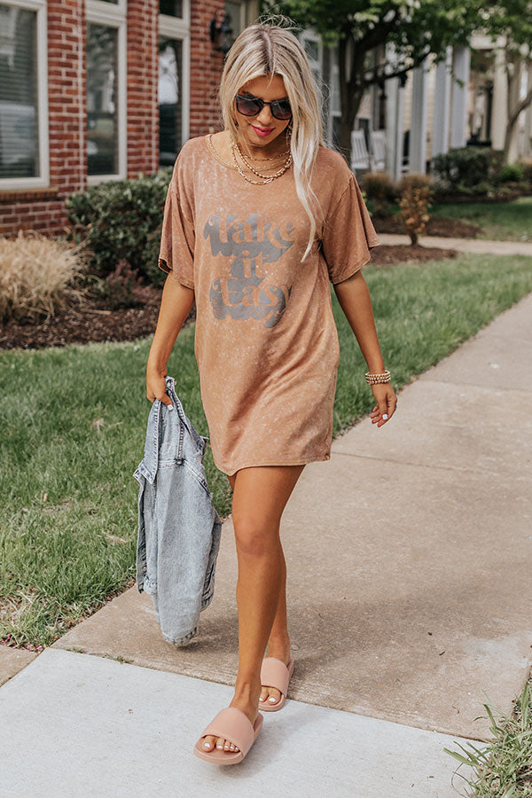 Take It Easy T-Shirt Dress
