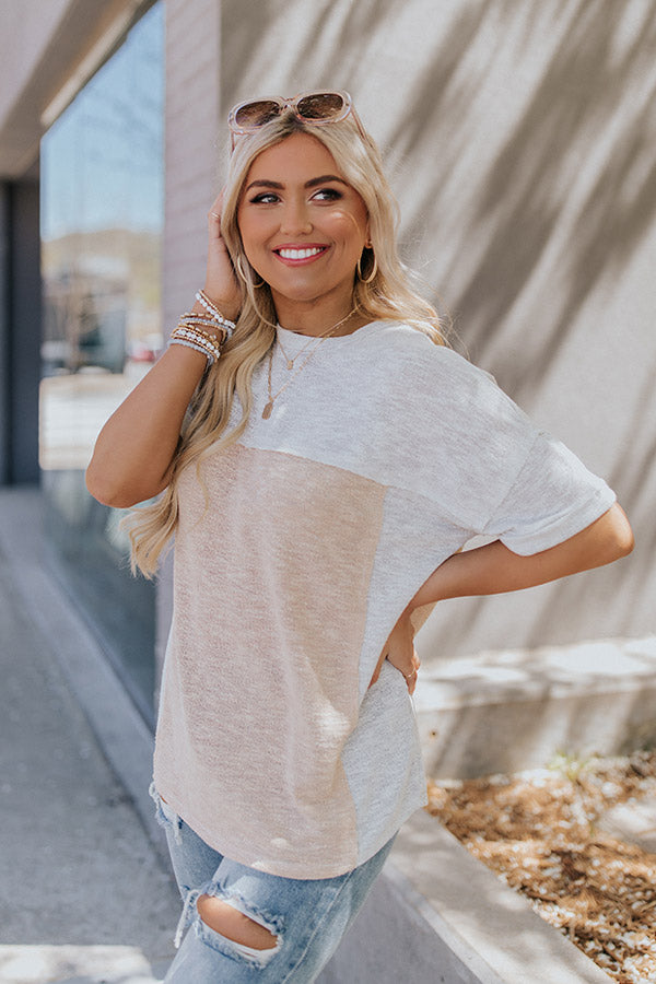 Live And Learn Colorblock Knit Top