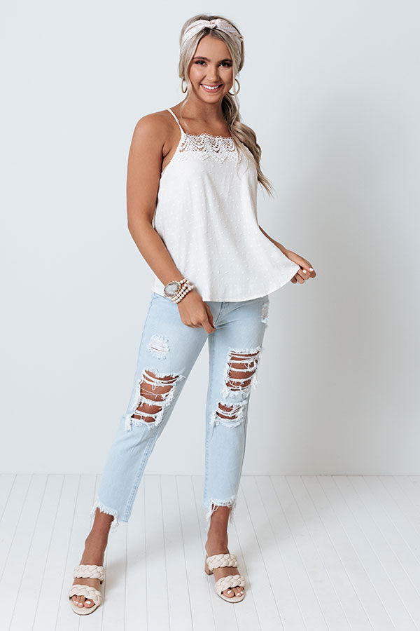 Desert Divine Tank In Ivory