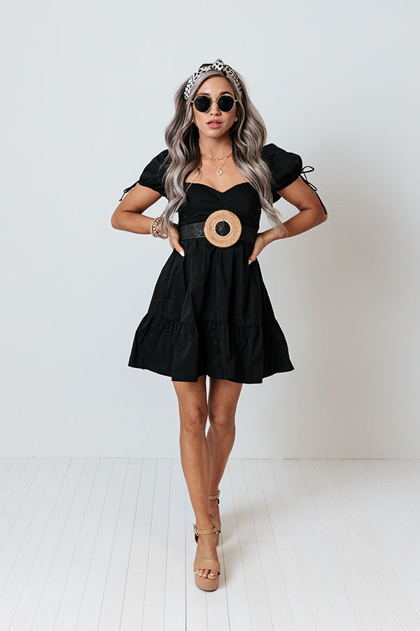 Paris Travels Dress In Black